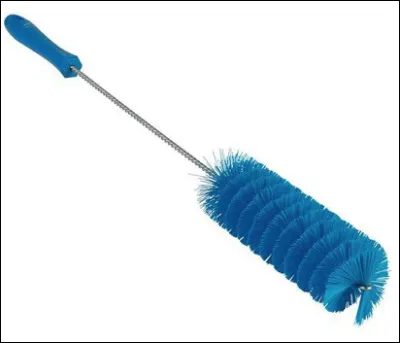 Quel est cet outil en E, une brosse à manche qui sert à nettoyer les bouteilles ?