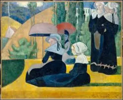 De ces trois nabis, lequel a réalisé, en 1892, cette toile intitulée ''Les Bretonnes aux ombrelles'' ?