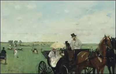 À quel impressionniste doit-on ce tableau nommé ''Aux Courses en province'', en 1869 ?