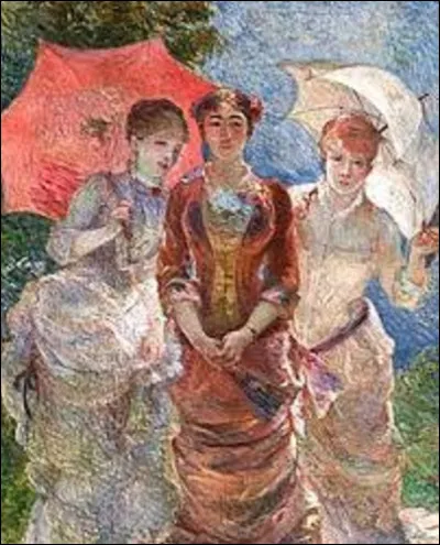 On reste un instant dans l'impressionnisme. Quelle femme artiste de ce mouvement a peint ce tableau nommé ''Trois femmes aux ombrelles'' ?