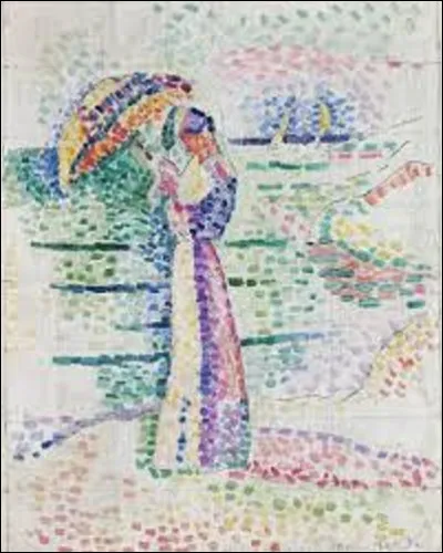 ''Figure à l'ombrelle'' est une toile pointilliste. Quel artiste a réalisé cette toile, en 1905 ?
