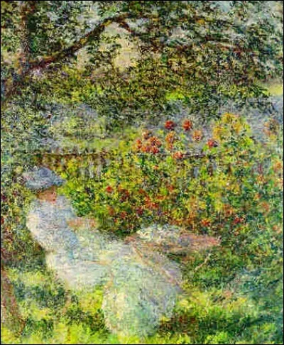 Qui a représenté "Alice Hoschedé au jardin" ?