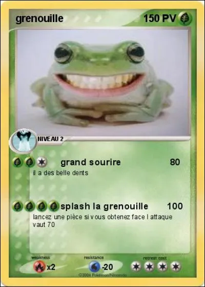 Quel Pokémon est une grenouille ?