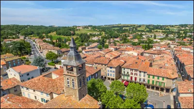 Quelle est cette petite ville de 3 500 habitants, ancienne bastide royale fondée au XIIIe siècle, située au centre du département et arrosée par le Dadou ?