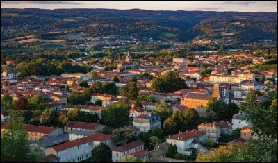 Quelle est cette ville de 10 000 habitants, située dans le sud du département au pied de la Montagne Noire, traversée par le Thoré ?