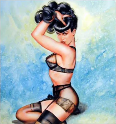 Qui est cette illustratrice américaine celèbre pour ses pin-ups souvent incluses dans le magazine "Playboy" ?