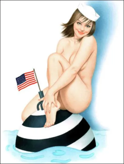 Qui est cet illustrateur anglais (1907-2004) dont les pin-ups sont toujours nues dans des situations innocentes ?