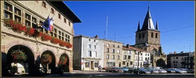 Quelle est cette ville de 5 000 habitants, traversée par la Mortagne, située dans la plaine sous-vosgienne qui borde la montagne ?