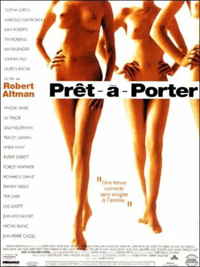 En quelle année est sorti, en France, le film intitulé "Prêt-à-porter" ?