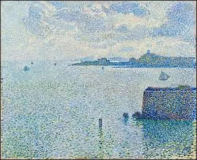 Réalisée en 1889, ''L'Entrée du port de Roscoff'' est une toile pointilliste. Quel artiste a exécuté ce tableau ?