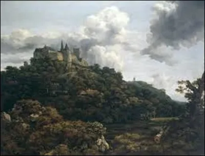 Entre 1650 et 1660, quel baroque néerlandais a réalisé cette peinture intitulée ''Vue du château de Bentheim'' ?