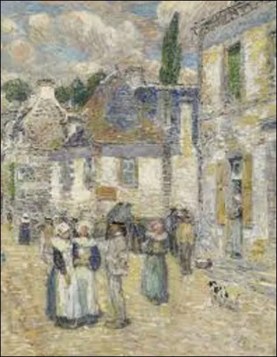 Lequel de ces trois impressionnistes américains a réalisé, en 1897, cette toile intitulée ''Pont-Aven'' ?