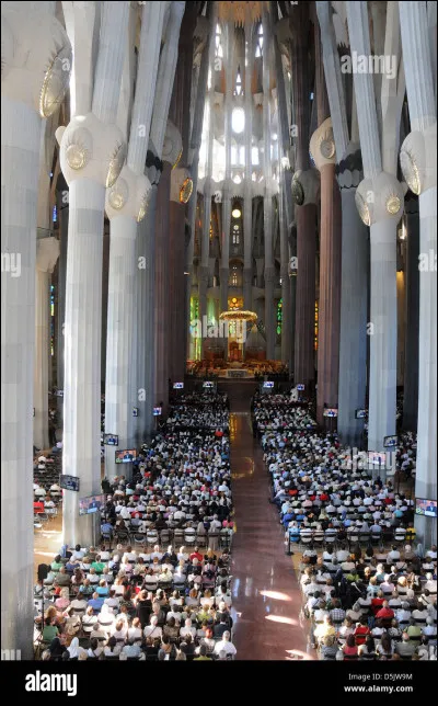La messe s'y déroule...