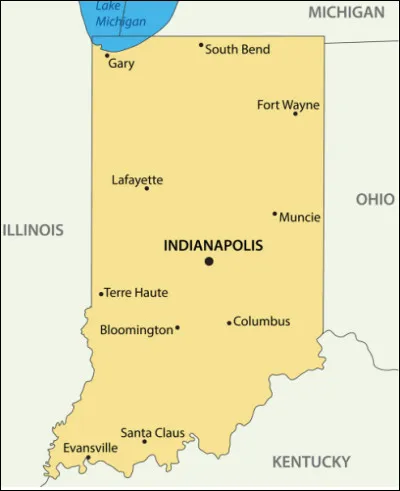 Quel État des États-Unis en I a pour capitale Indiannapolis ?