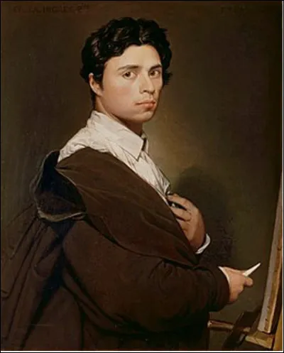 Qui est ce peintre français en I au style néoclassique, fou amoureux du violon ?