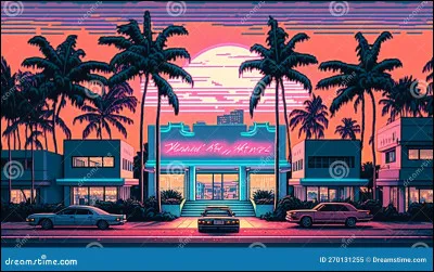 En pastel chic, avec une Ferrarri, un bateau et un... alligator !