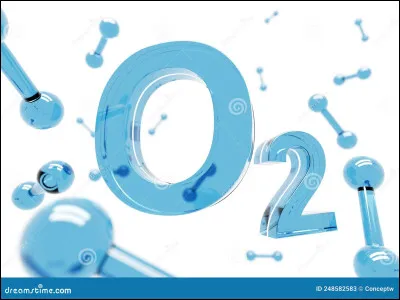 De quelle couleur est représenté l'atome d'oxygène ?