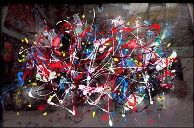Quel est le nom de la tendance de l'art abstrait qui consiste à créer une toile à partir d'éclaboussures de peinture, de taches, de coulures ou de gouttes ?