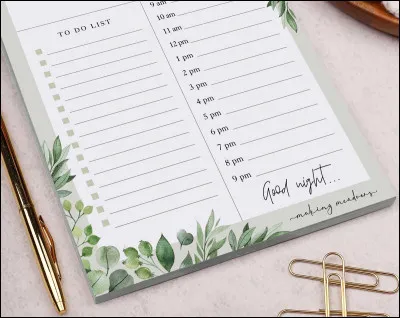 Organises-tu tes semaines, tes journées (To do list, planning...) ?