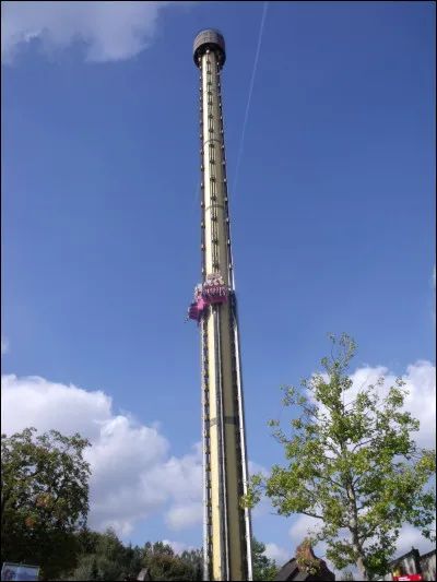 Quelle est la hauteur de chute du "Dalton Terror" ?