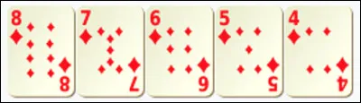 Comment appelle-t-on au poker une suite en Q de 5 cartes de rangs consécutifs et de couleur identique ?