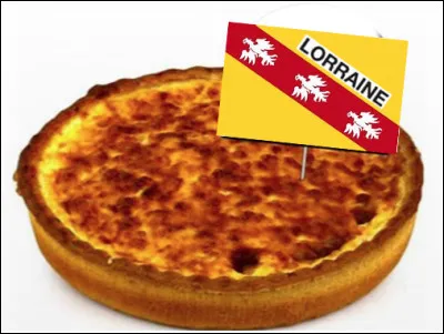 Quelle est cette tarte salée en Q de Lorraine à base de pâte, d'oeufs, de crème fraîche et de lardons ?
