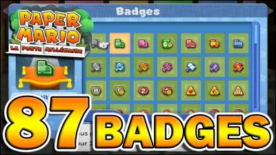 Combien de badges permettent de changer les bruits de Mario ?