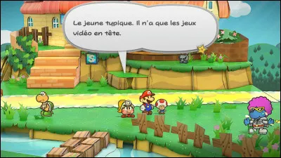 Quel jeu ne mentionne pas le Toad, fan de Nintendo, présent à Carafleur ?