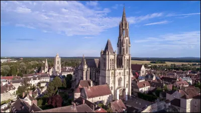 Quelle est cette ville de 15 200 habitants du sud-est du département, proche de l'Île-de-France, connue pour son centre historique et sa cathédrale ?