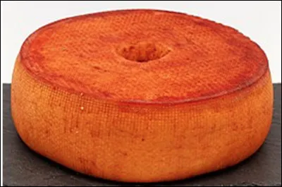 Quel est ce fromage en M, produit en Auvergne, à base de lait de vache avec une forme cylindrique et un trou au milieu ?