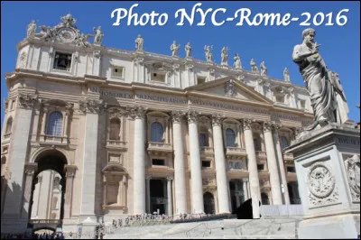 Quel est le nom en S de la basilique située à Rome, édifice le plus important du catholicisme ?