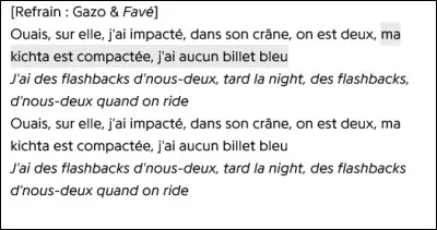 Quelle est cette chanson ?