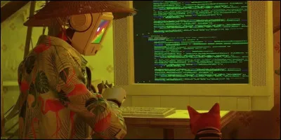 Quel est le nom du compagnon robotique qui aide le chat dans Stray ?