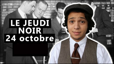 En quelle année a eu lieu le "Jeudi noir" marquant le début de la Grande Dépression aux États-Unis ?