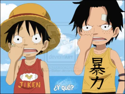 Quavait promis Ace, enfant, à Luffy ?