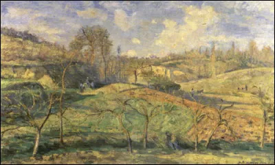 Quel peintre impressionniste est l'auteur de ce tableau intitulé ''Soleil de mars, Pontoise'' ?