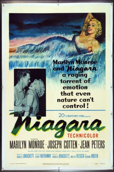 Quelle actrice voit-on dans le film "Niagara" ?