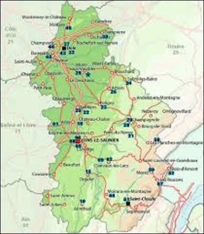 Et on clôt ce second volet en cherchant la capitale du Jura. Quelle est la préfecture de ce département ?