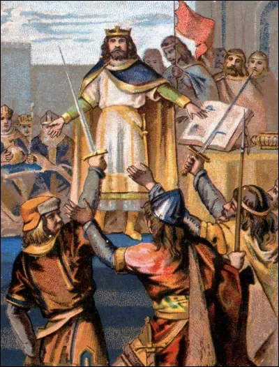 En quelle ann&eacute;e a-t-il &eacute;t&eacute; &eacute;lu roi des Francs ?