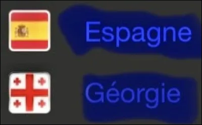 Quatrième match : Espagne-Géorgie. Quel est le bon score ?