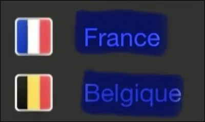 Cinquième match : France-Belgique. Quel est le bon score ?