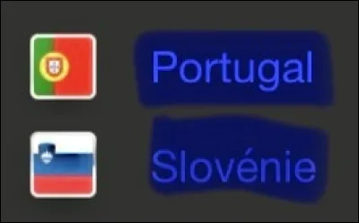 Sixième match : Portugal-Slovénie. Quel est le bon score ?