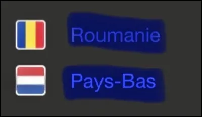 Septième match : Roumanie-Pays-Bas. Quel est le bon score ?