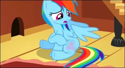 Avec quelle marque de beauté Rainbow Dash se retrouve-t-elle ?