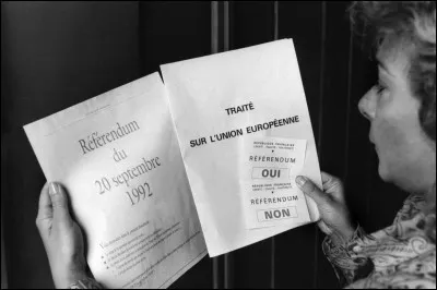Sur quoi porte le référendum du 20 septembre 1992 ?