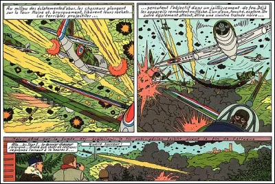 Dans quelle BD retrouve-t-on ce combat aérien ?