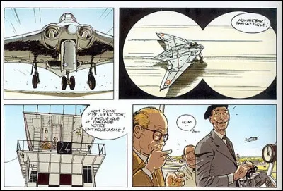 Dans quelle BD retrouve-t-on les essais de ce nouvel avion expérimental français des années 50 ?