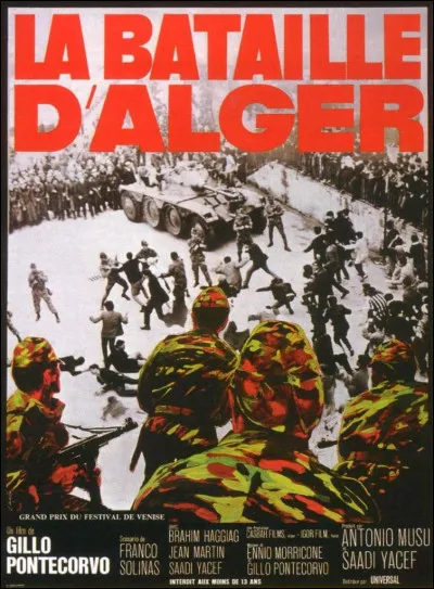 En quelle année est sorti le film "La Bataille d'Alger" ?