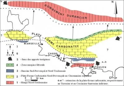 Dbut du Crtac-superieur -96  -83 Millions d'annes, la Provence tait :