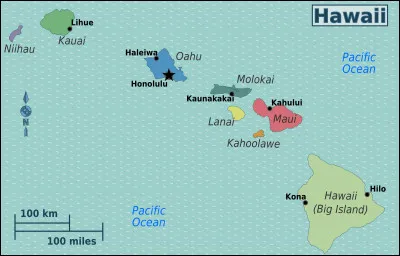 Dans quel continent se situe Hawaî, l'un des États-Unis ?